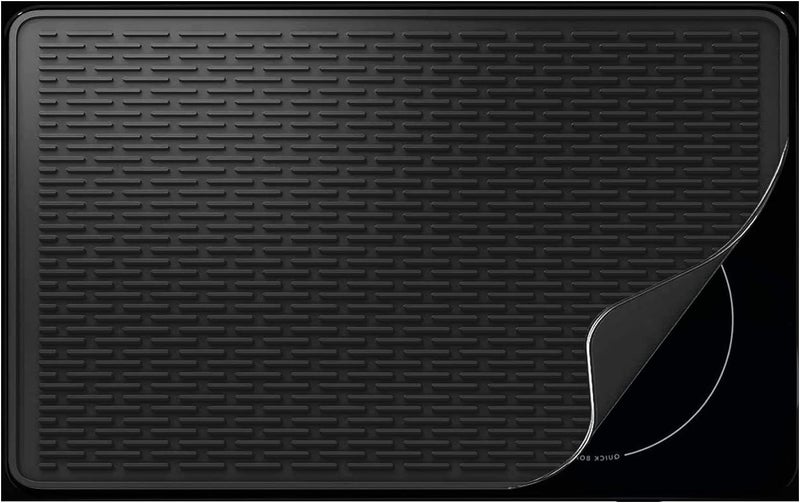 Anevna Stove Top Cover for Electric Stove- Range Covers for Electric Stove,Silicone XXL Dish Drying Mat, Glass Cooktop Covers, Flat RV Range top Mats (Black, 36"x21") - Image 1